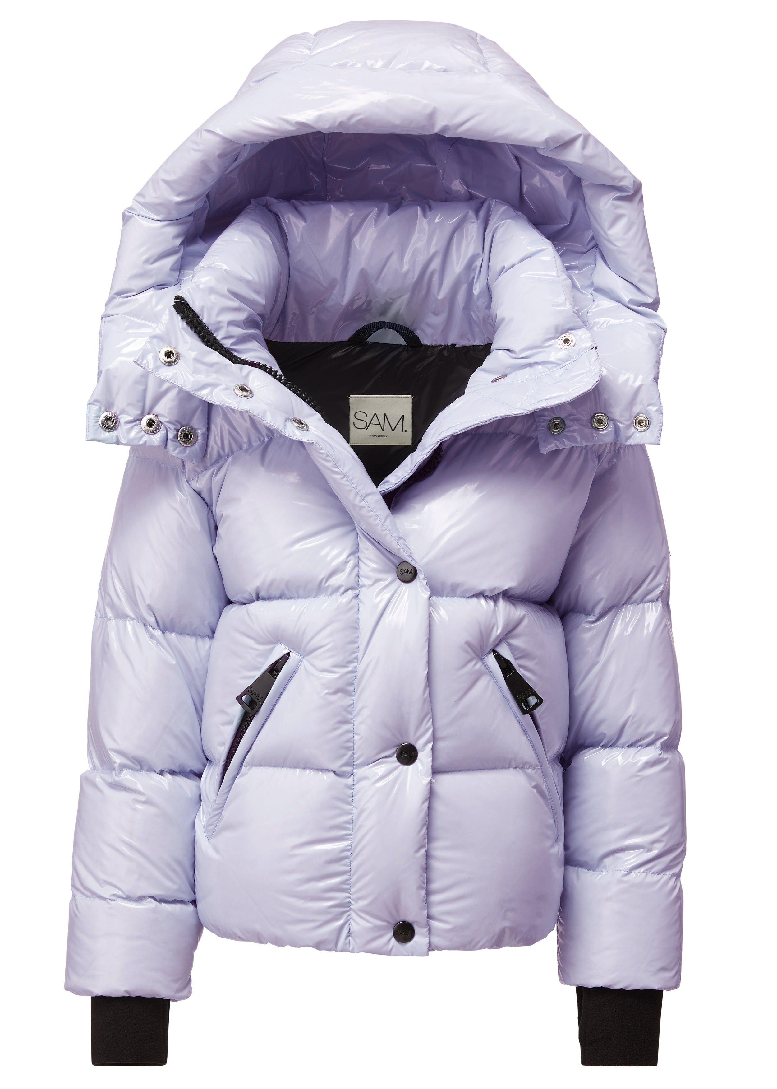 GIRLS ELSA purple jacket on white background