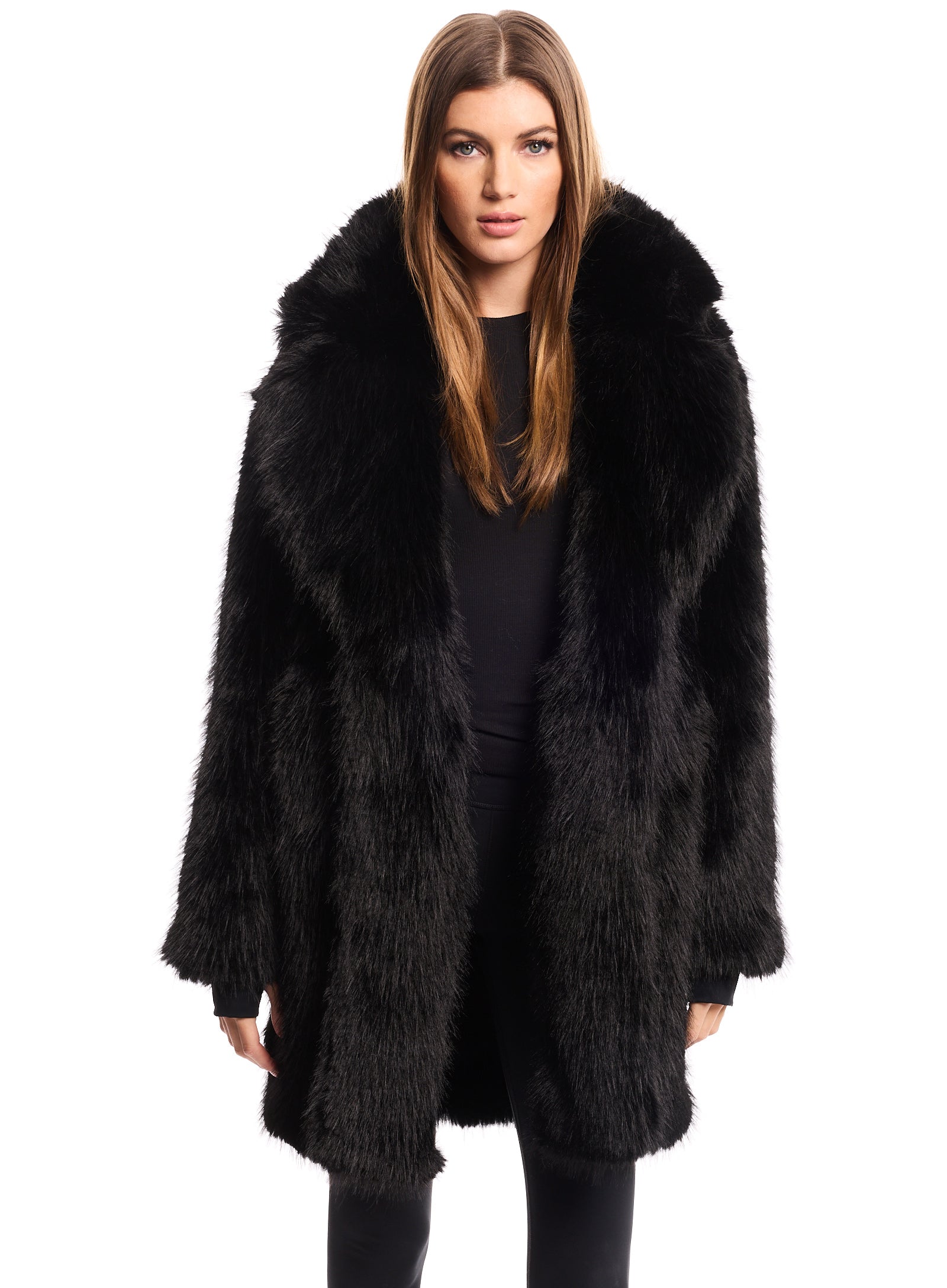 FAUX FUR MID COAT FAUX FUR MID COAT