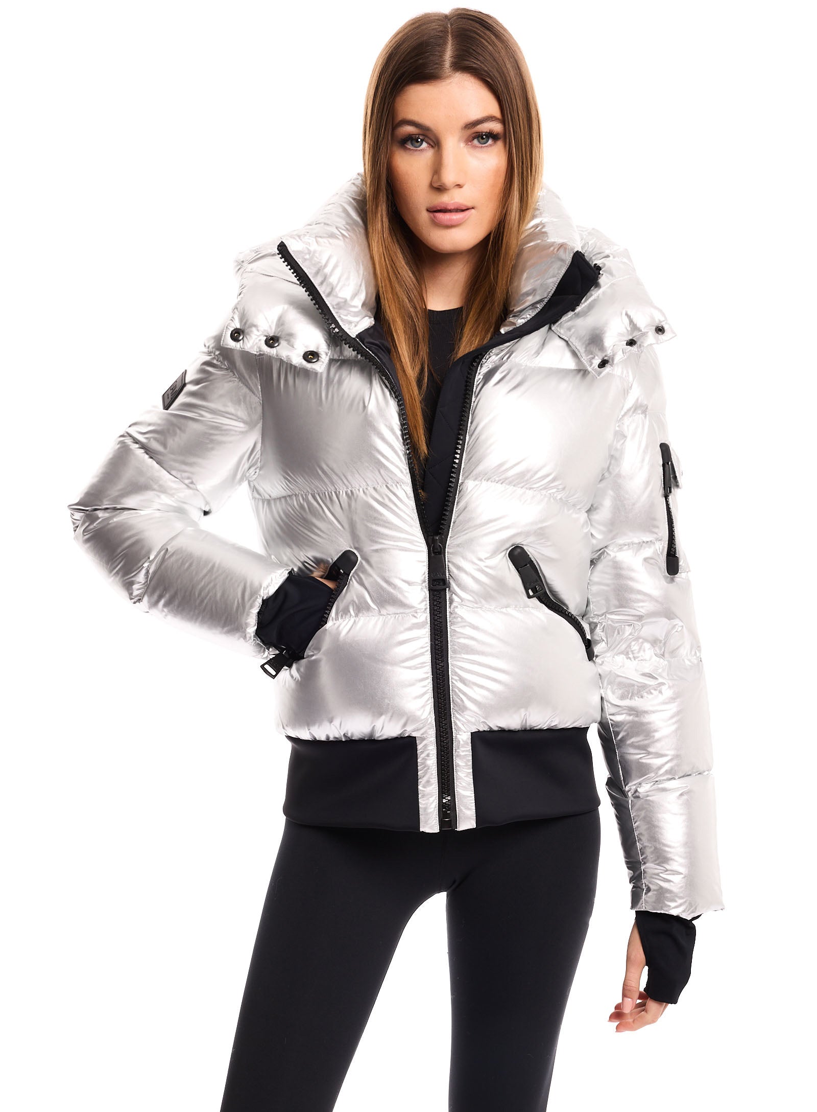 Amazon.com: S13 Women's Lacquer Ella Puffer Coat, Onyx, XS