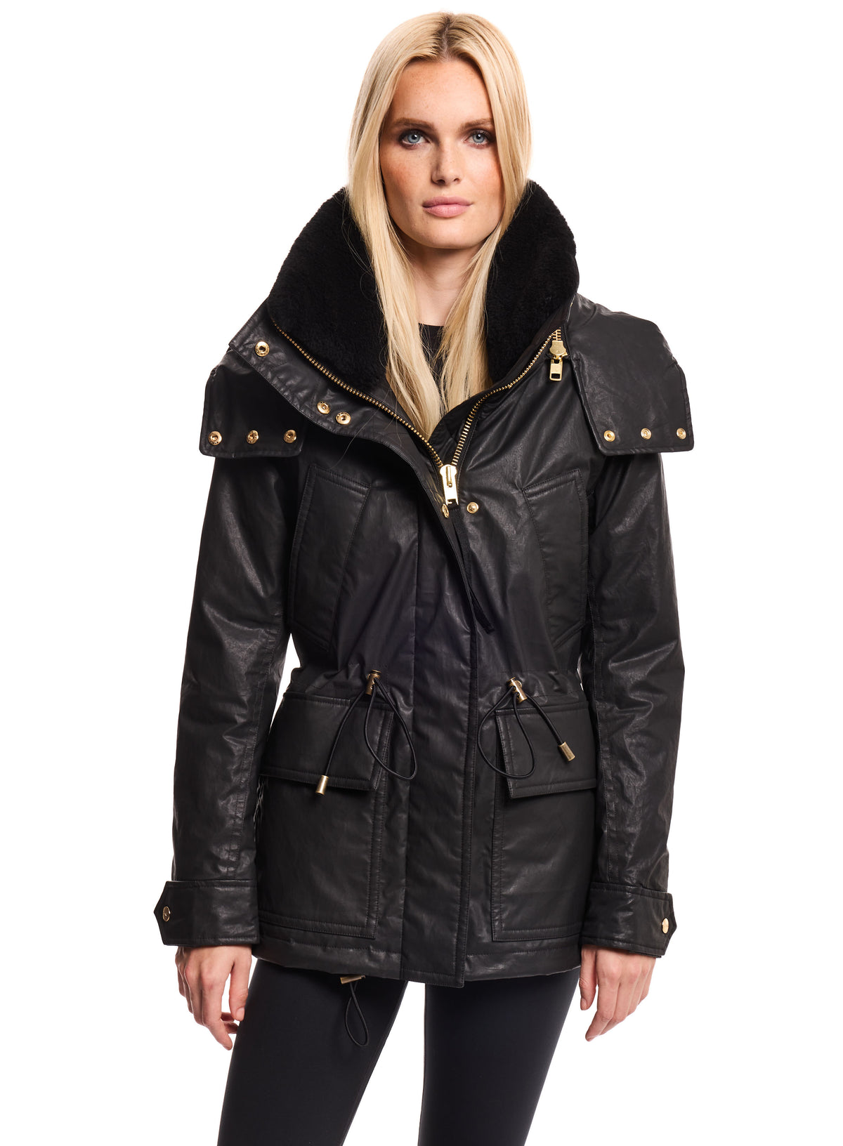 SAM New York mini emerson utility parka with detachable hood