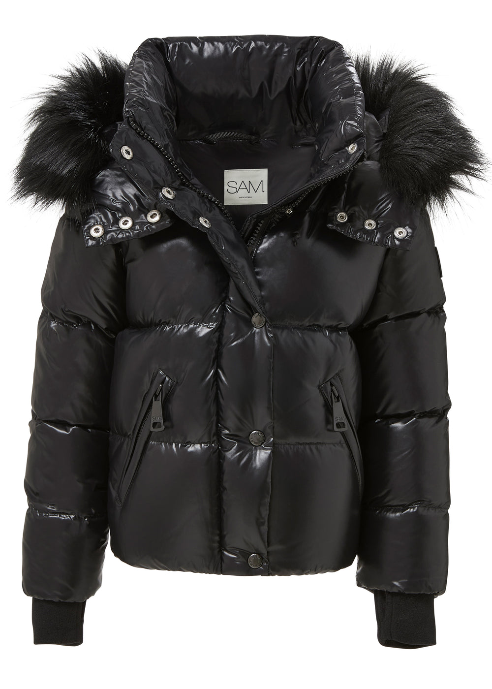 SAM new york toddler GIRLS faux fur Elsa down filled puffer coat in ...