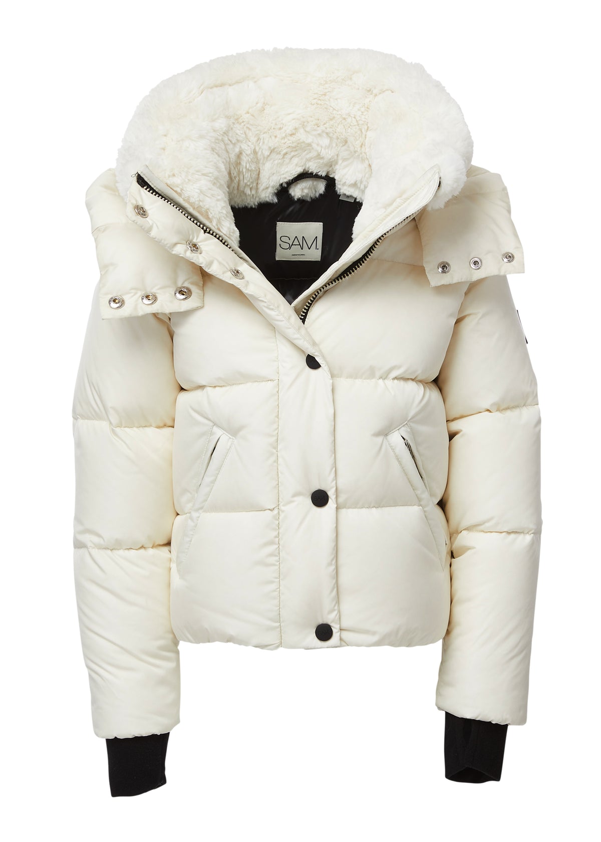APPARIS Sarah Faux Fur Jacket Ash Gray F20168AS - Free