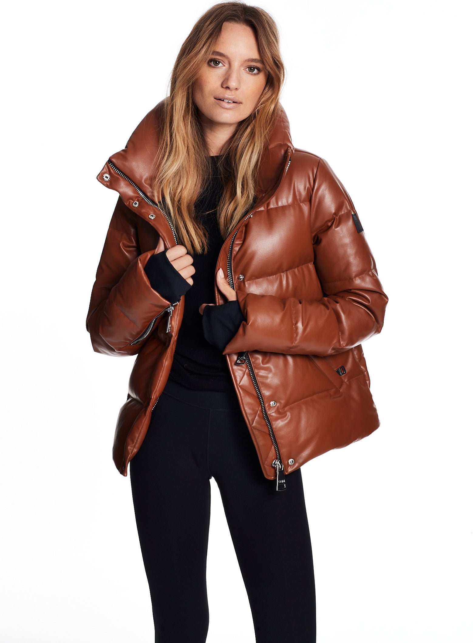 Vegan leather puffer jacket – Bay Area Fashionista