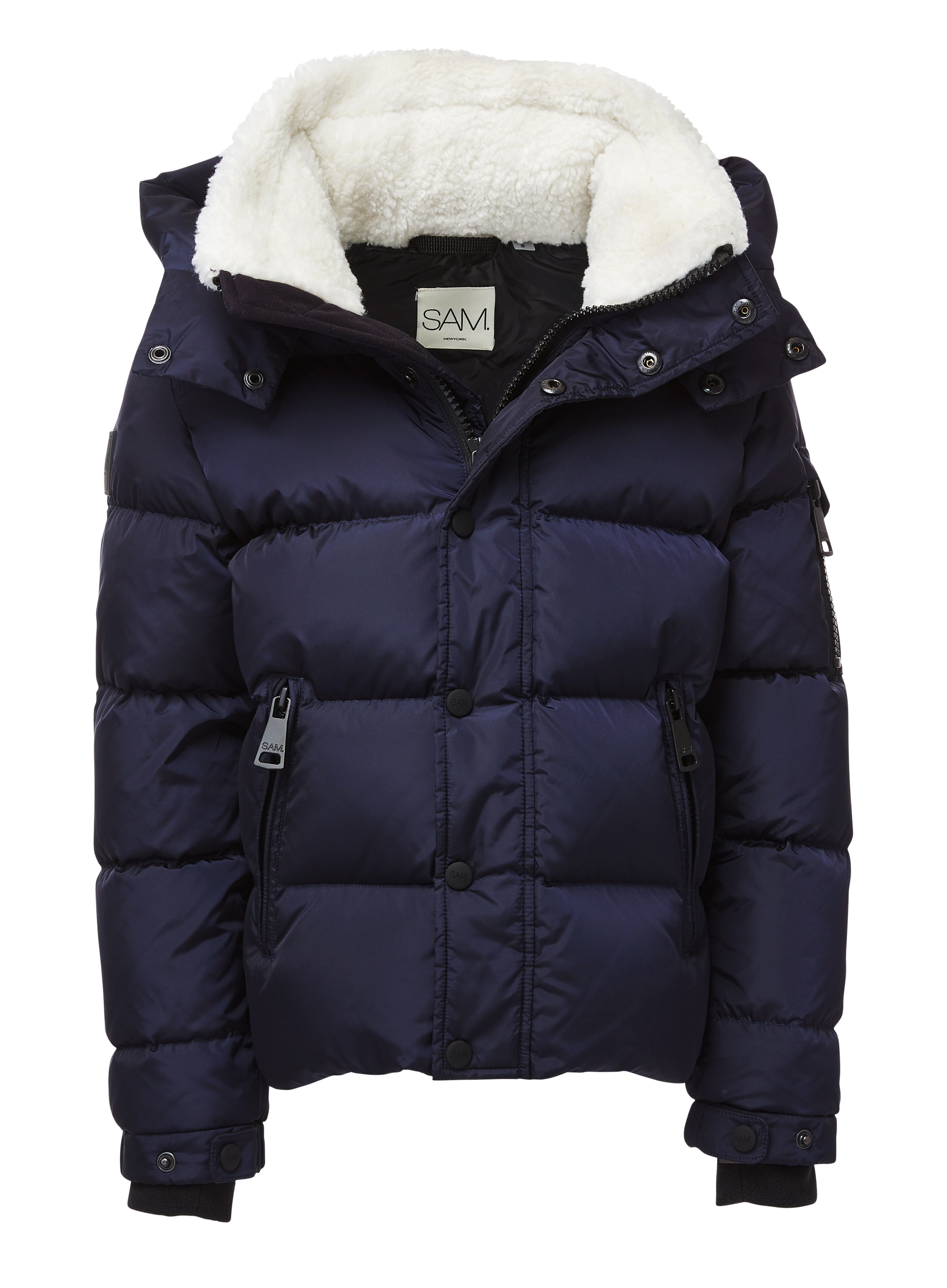 Topshop navy sales blue puffer jacket