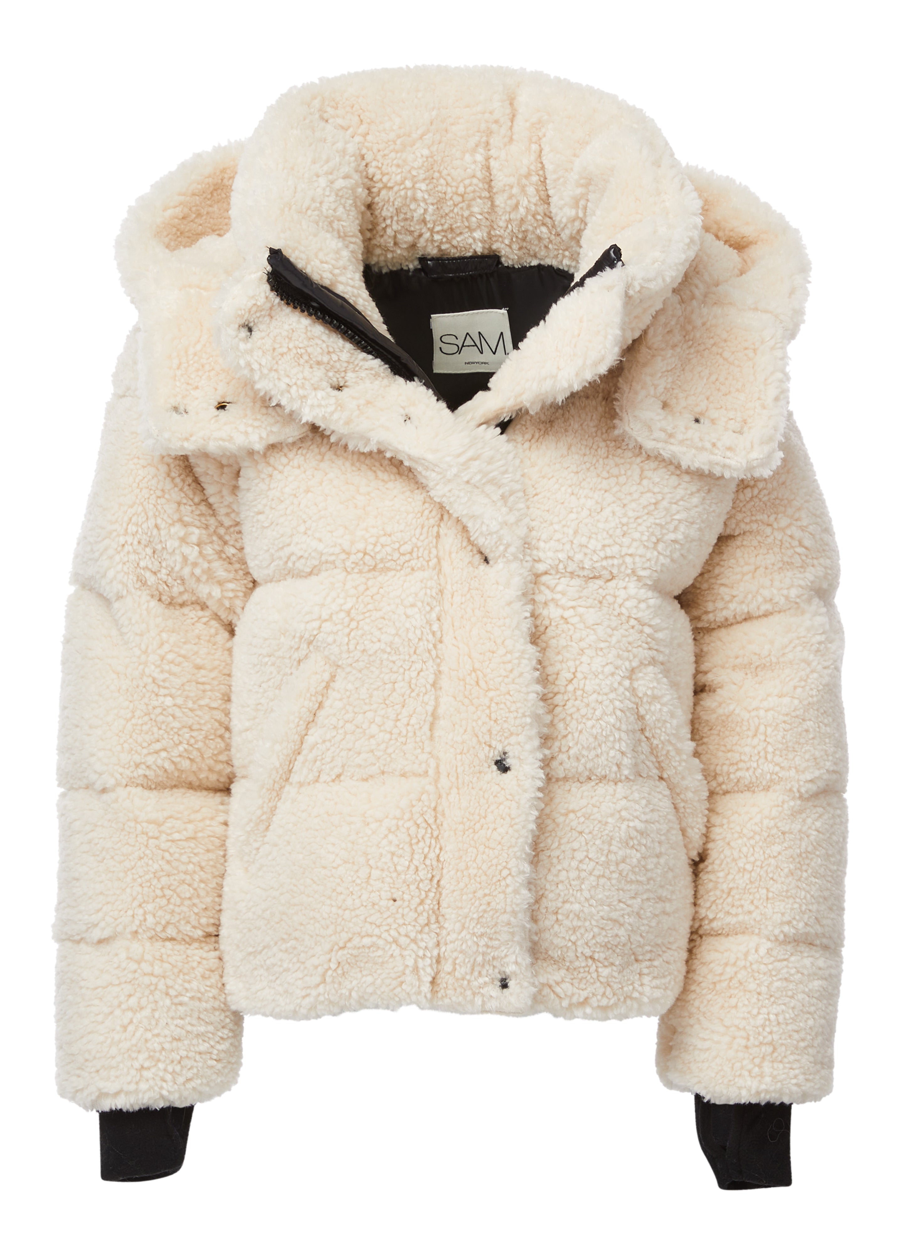 light before dark teddy puffer jacket