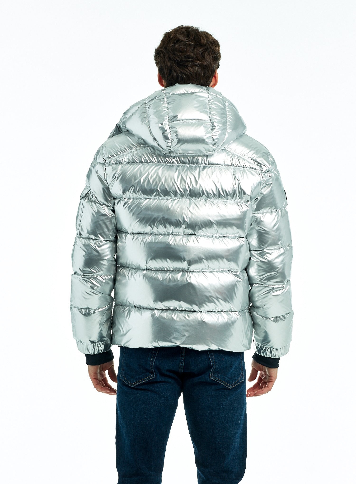 Puffer jackets - Silver - men - 8 products | FASHIOLA INDIA