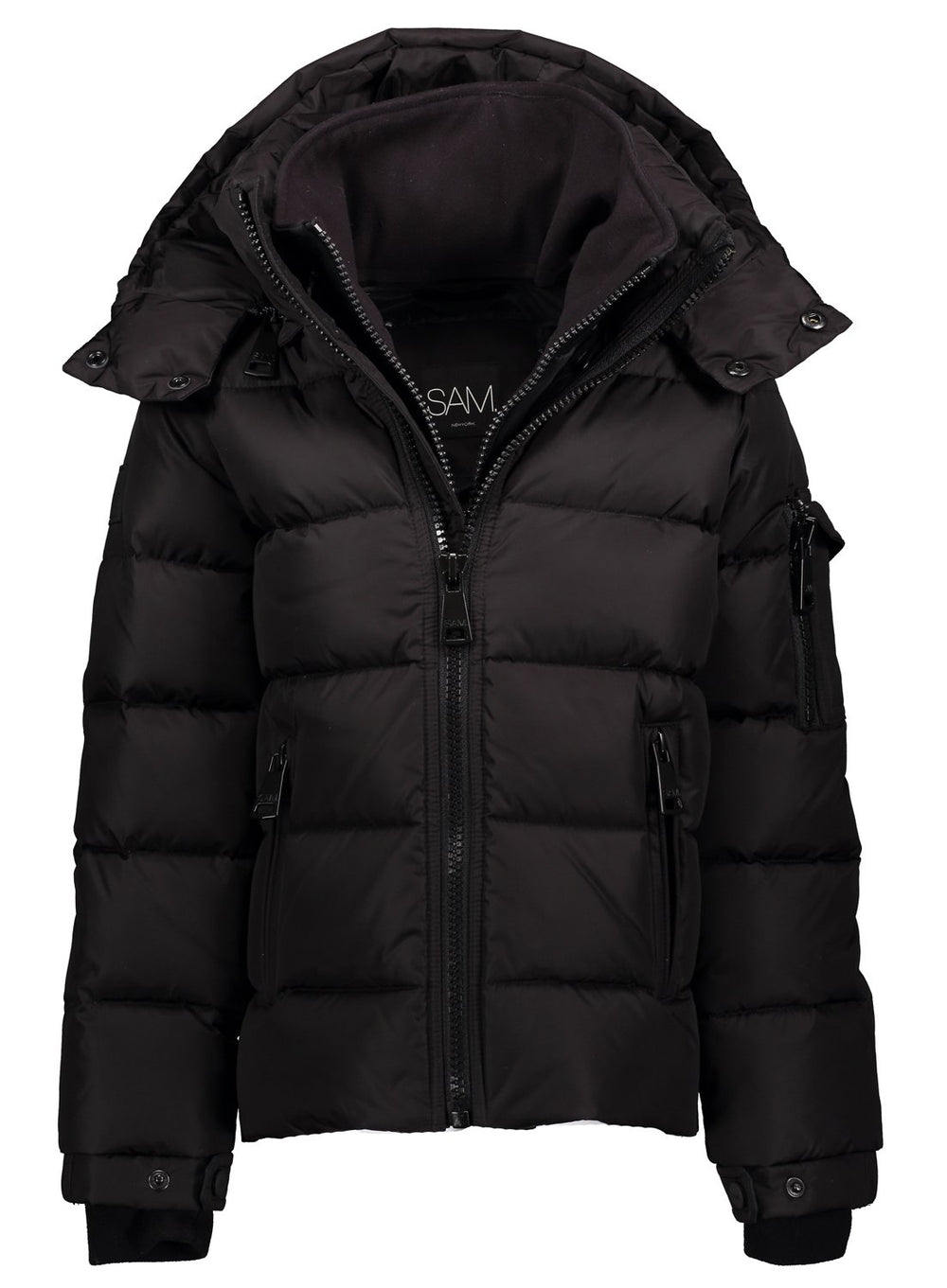 SAM new york TODDLER BOYS GLACIER puffer jacket in matte black | SAM.